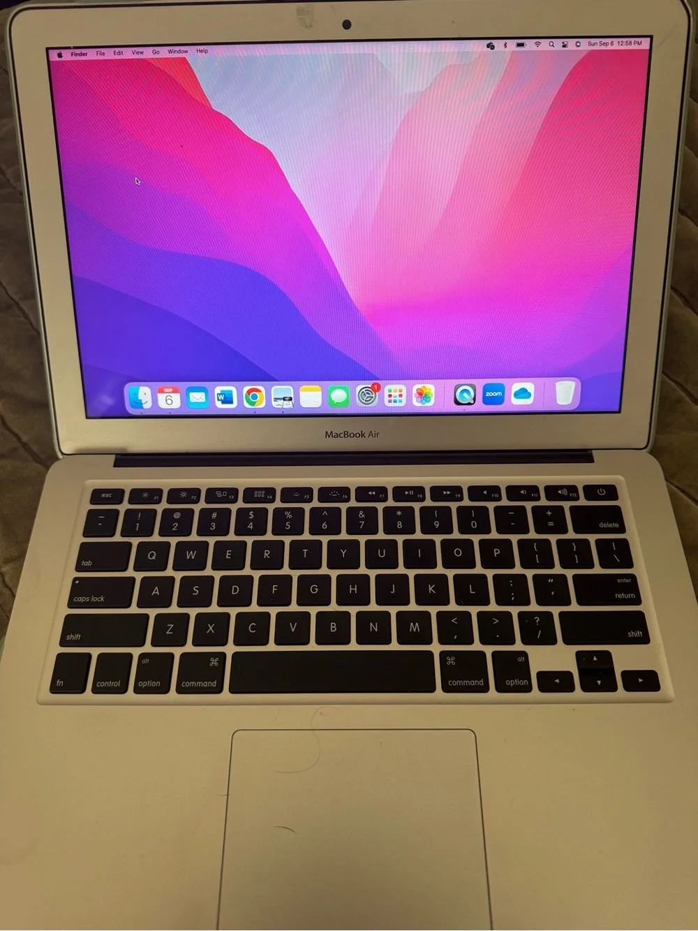 Apple MacBook Air Silver with Green Accent Case